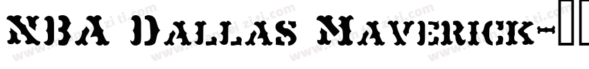NBA Dallas Maverick字体转换